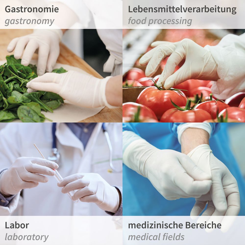 Latexhandschuhe Grip Light weiß | puderfrei