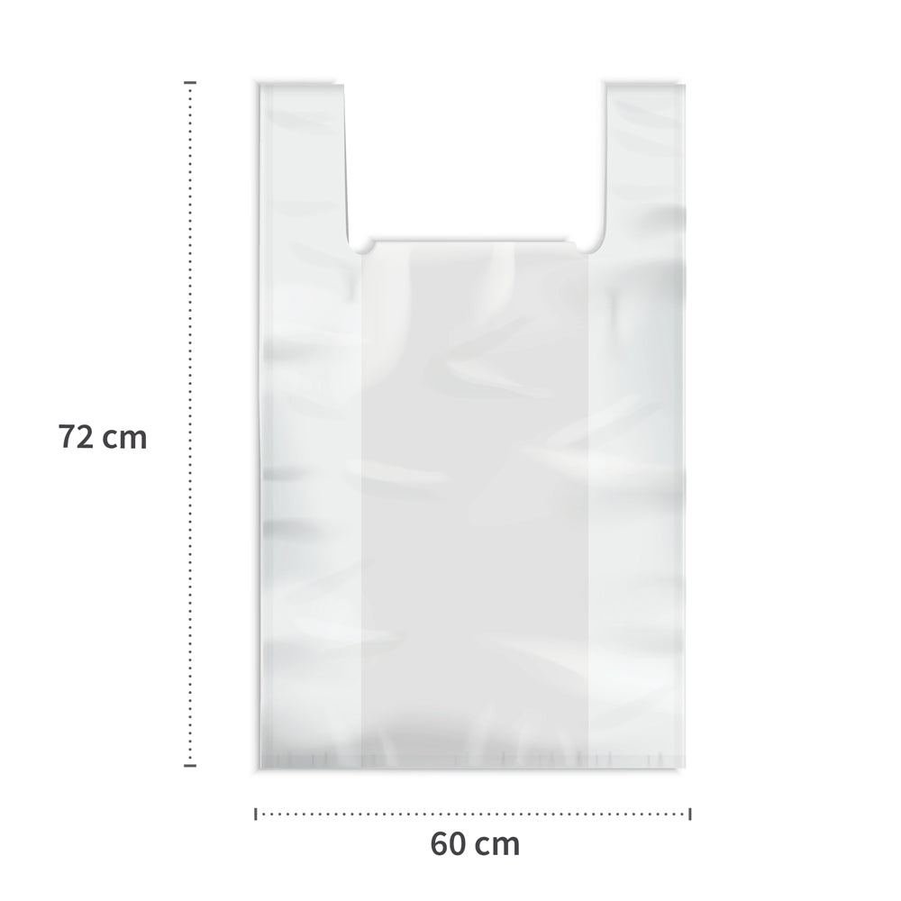 Müllbeutel mit Griff, 50 l | HDPE, Rolle