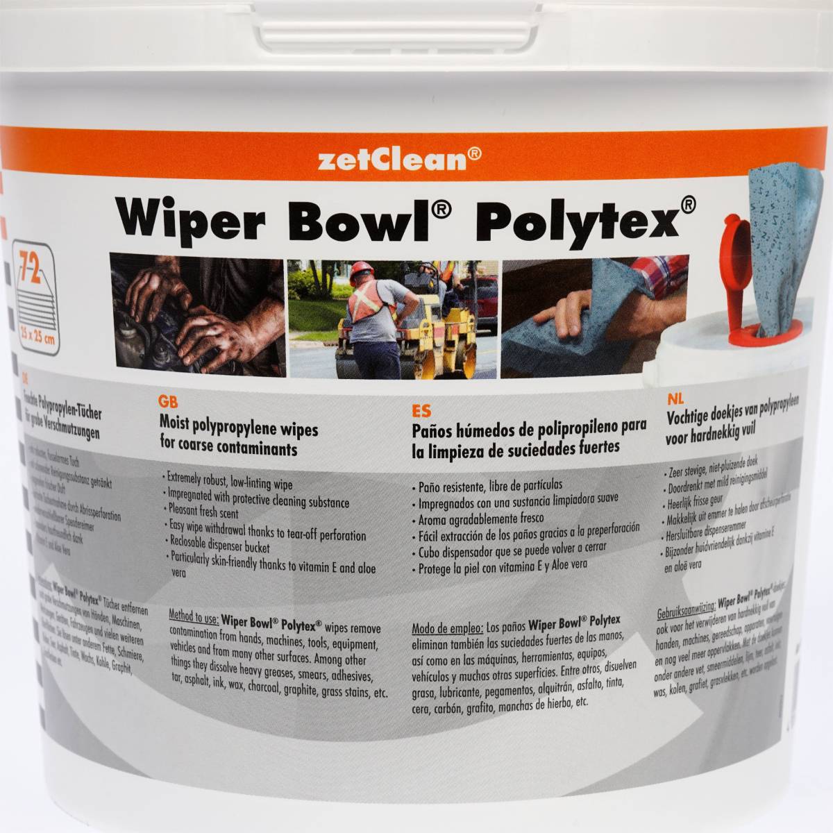 Wiper Bowl® Polytex® feuchte Reinigungstücher