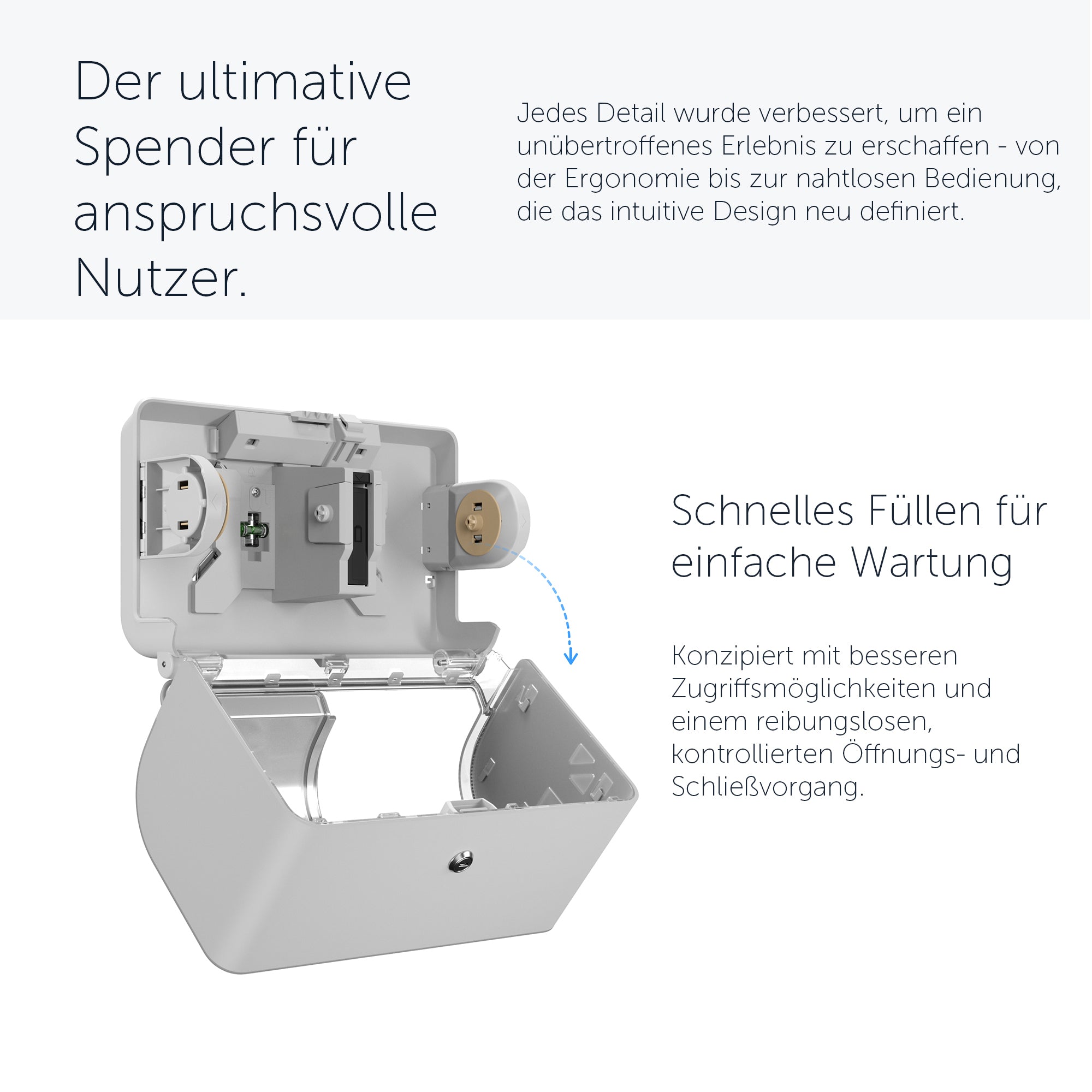 Kimberly-Clark Professional™ ICON™-Standard-Toilettenpapierspender mit 2 horizontalen Rollen (53655), mit silberfarbener Blende im Mosaikdesign; 1 Spender und Blende pro Versandeinheit