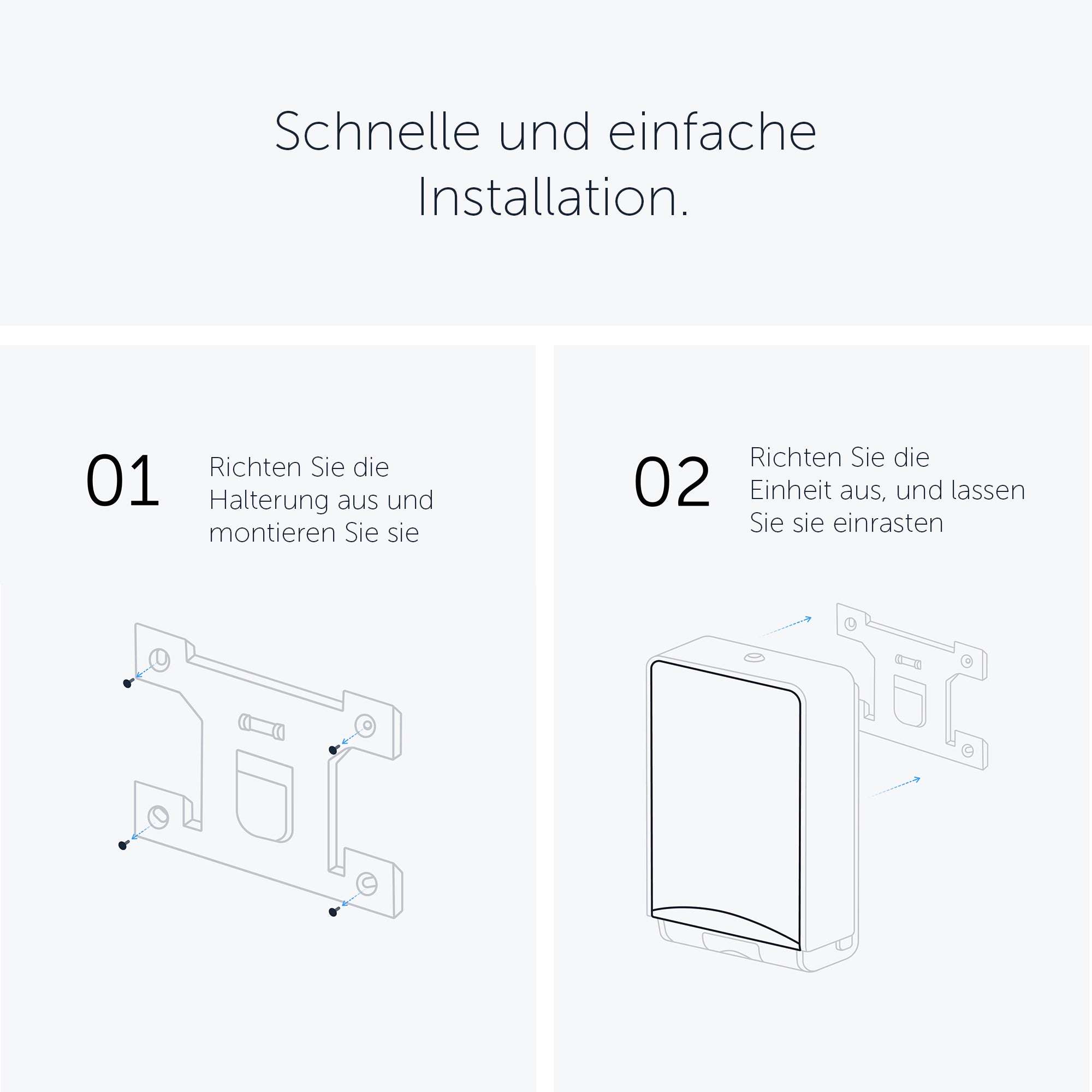 Kimberly-Clark Professional™ Automatischer ICON™-Handseifen- und Desinfektionsmittelspender (53944), weißes Gehäuse mit weißer Blende im Mosaikdesign; 1 Spender und eine Blende pro Verkaufseinheit