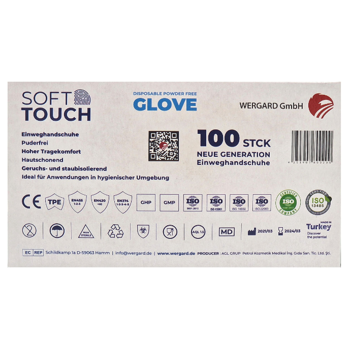 Einweghandschuhe Soft Touch 24x100 Stk.