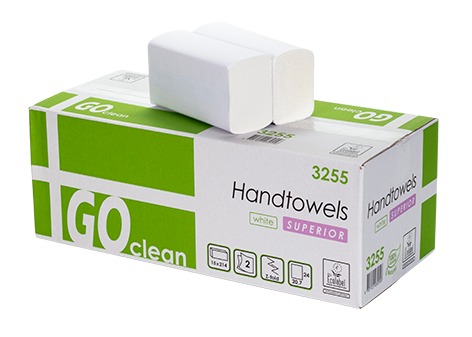 Papierhandtücher 2-lagig, Zellstoff, INTERFOLD, 20,5x24cm