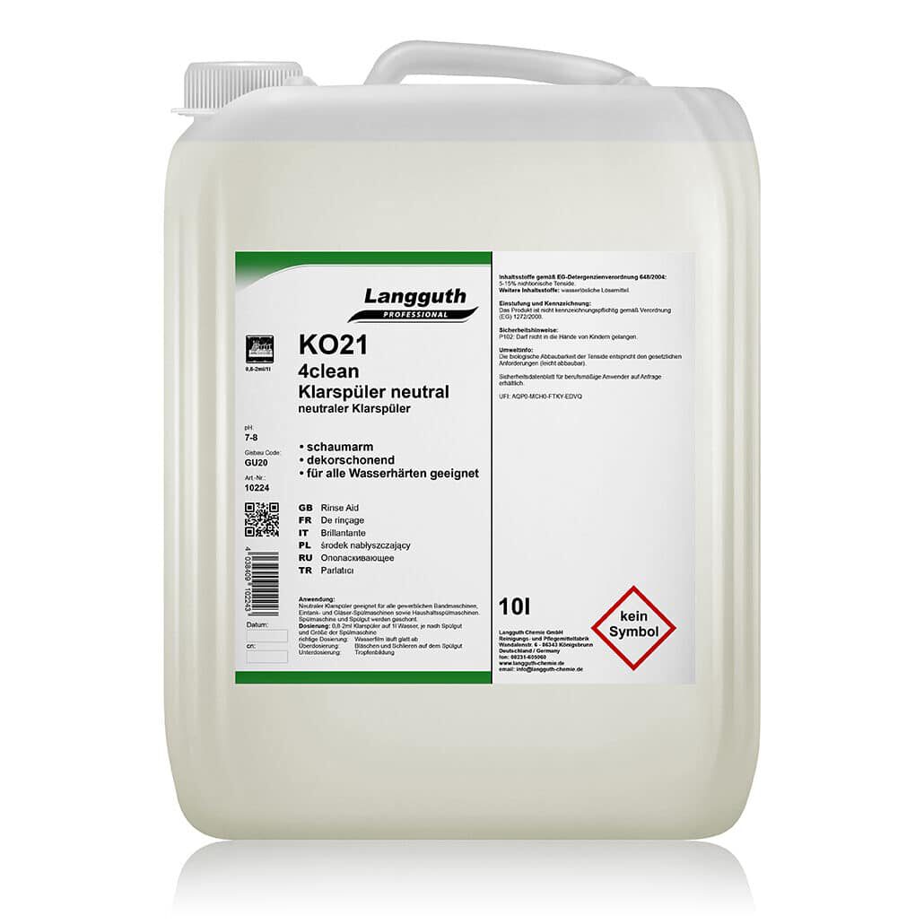 Klarspüler neutral KO21 4clean