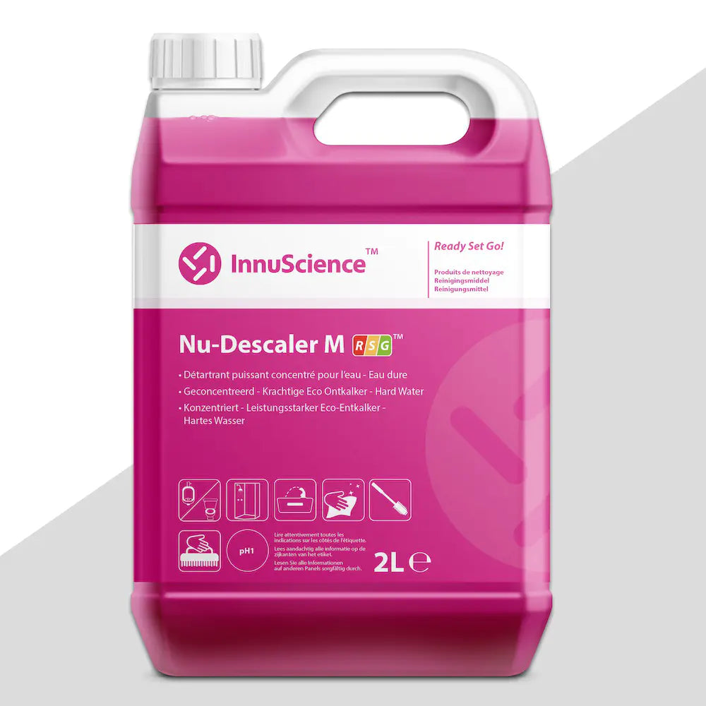 Nu-Descaler M RSG 4x 2 Liter Kanister - Leistungsstarker Eco-Entkalker f. Hartes Wasser Hyperkonzentrat - EU Ecolabel zertifiziert