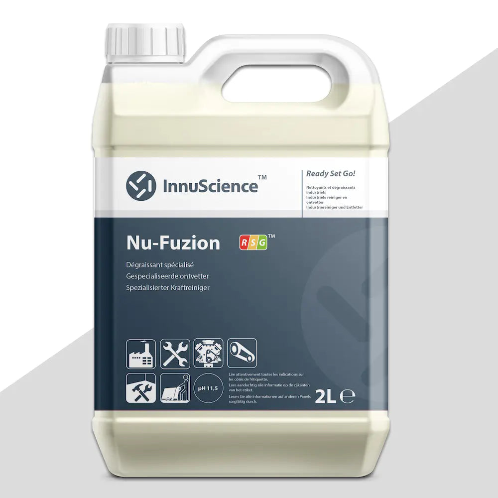 Nu-Fuzion RSG 4x 2 Liter Kanister - Industriereiniger & Entfetter Hyperkonzentrat - EU Ecolabel zertifiziert