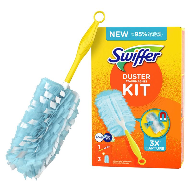 Swiffer Staubmagnet Starterset Kit mit Griff & 7 Tücher