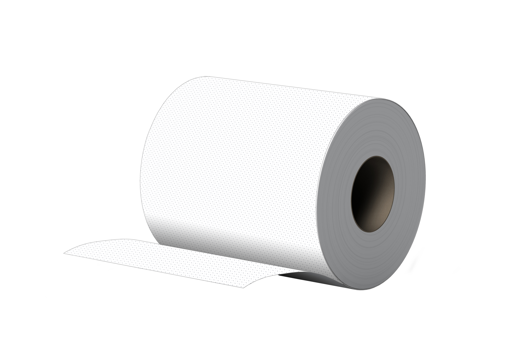 Handtuchrollen 24 Rollen, 2-lagig, Zellst., 100m, 475 Blatt, 6cm Hülse, Innenauszug + Außenabwicklung