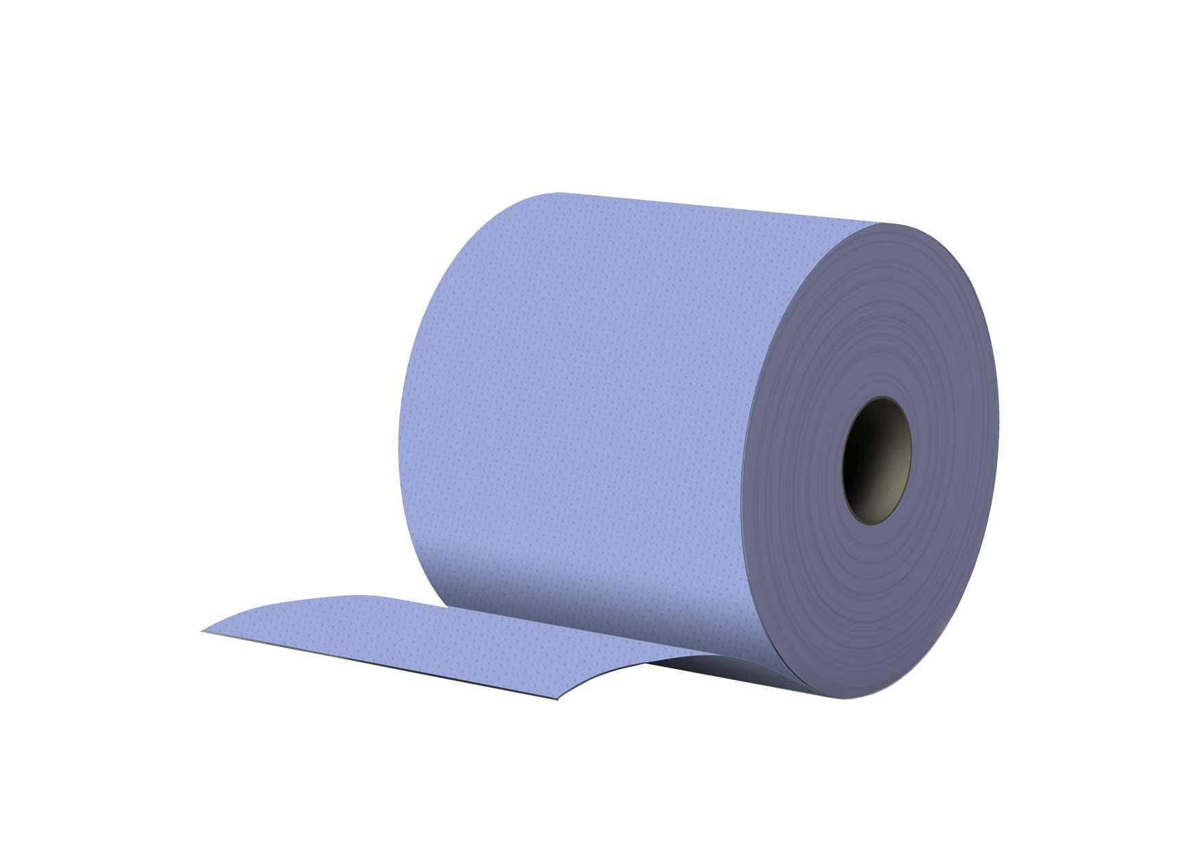 Putzpapier 8 Rollen, 2-lagig, BLAU, recycling, 22x37cm, 1000 Abrisse pro Rolle