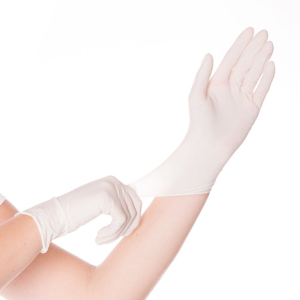 Latexhandschuhe Skin Light weiß | gepudert