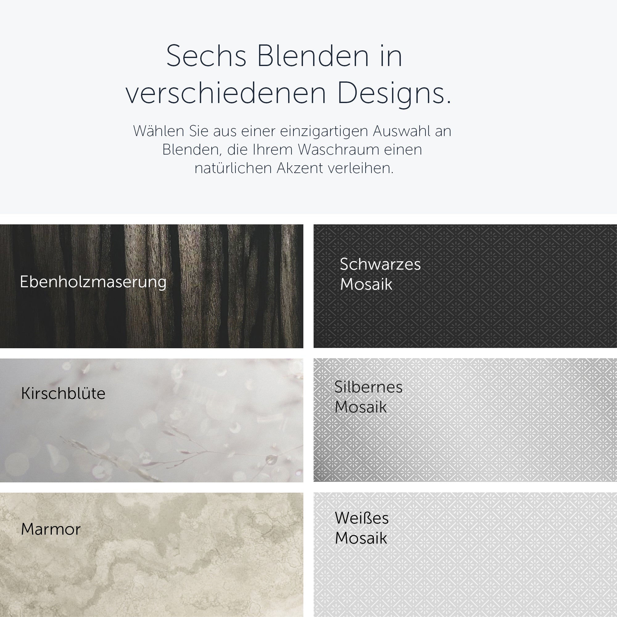 Kimberly-Clark Professional™ Automatischer ICON™-Handseifen- und Desinfektionsmittelspender (53944), weißes Gehäuse mit weißer Blende im Mosaikdesign; 1 Spender und eine Blende pro Verkaufseinheit