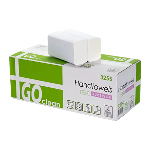 Falthandtücher 2-Lagig, 3210 Blatt, Interfold, Zellstoff, hochweiß