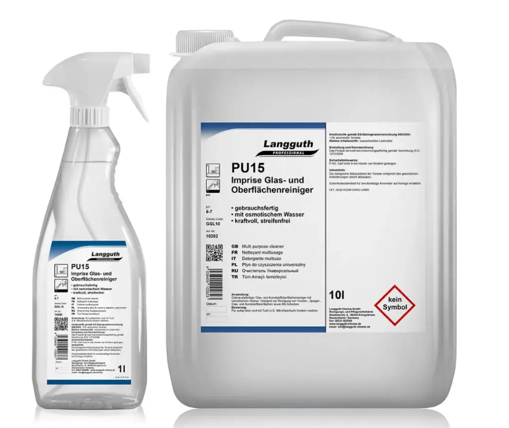 Glas- und Oberflächenreiniger PU15 Imprise 1L
