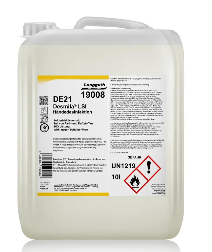 [LO19008] Händedesinfektion DE21 Desmila LSI 10L