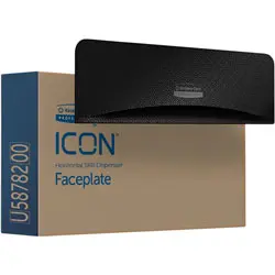 [LO58782] KC ICON Spenderfront für ICON Toilettenpapierspender, schwarz