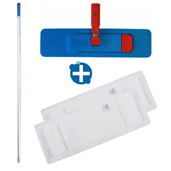 [LOSETKLAP2] Mop-Set EcoMop-Kunstoffklapphalter 50 cm
