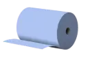 Putzpapier 3-lagig, BLAU, recycling 1000 Abrisse, 2 Rollen