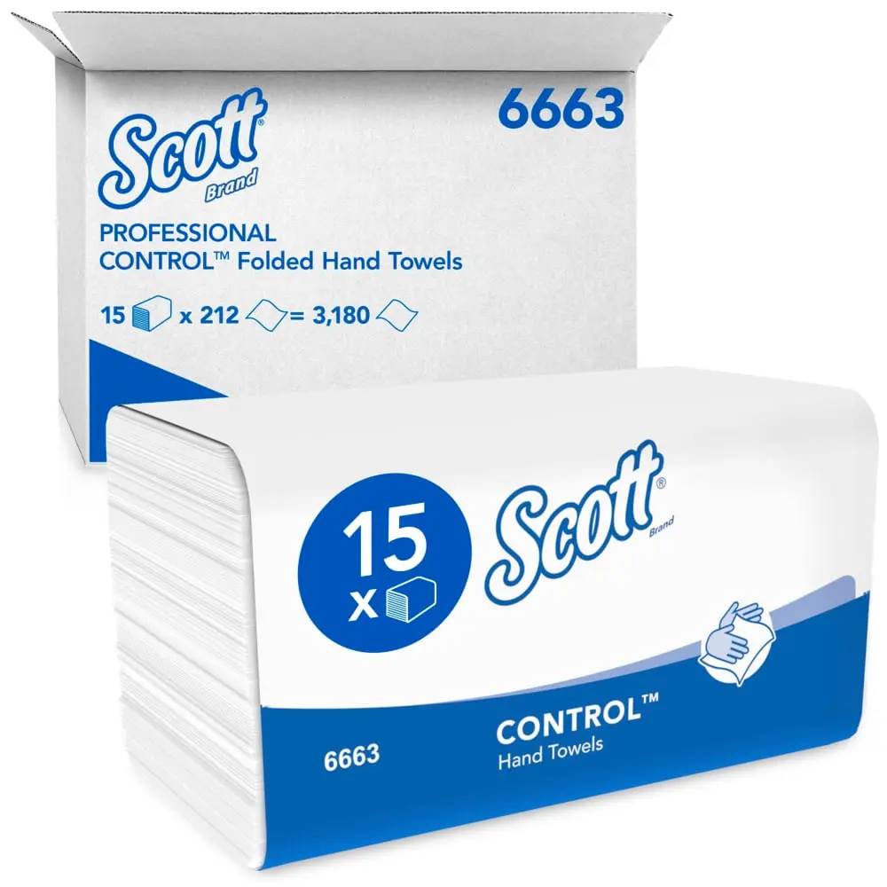 [LO6663] Scott® CONTROL™ Falthandtücher - Weiß