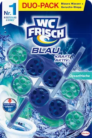 WC-Stein Blau Kraft Aktiv Ozeanfrische