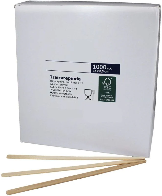 [KF.0054] Holz-Rührstäbchen für Coffee to go 