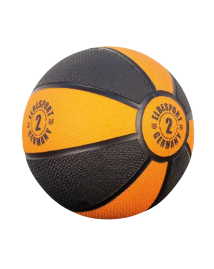 ELBESPORT Medizinball (2kg - orange/schwarz 13032)