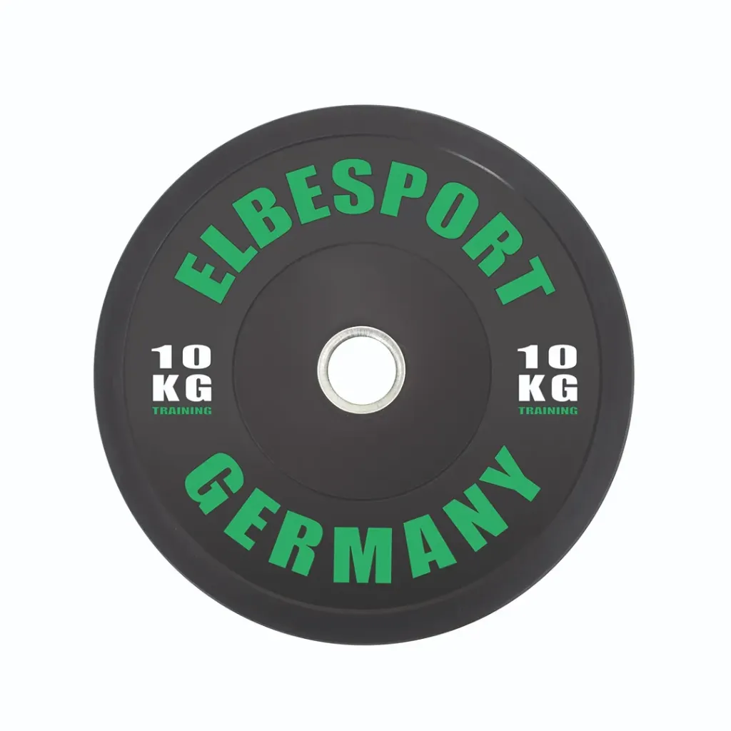 Bumper Plate farblich kodiert 10KG schwarz/grün