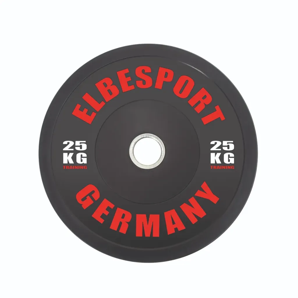 Bumper Plate farblich kodiert 25KG schwarz/rot