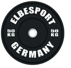 Bumper Plate farblich kodiert 50KG schwarz