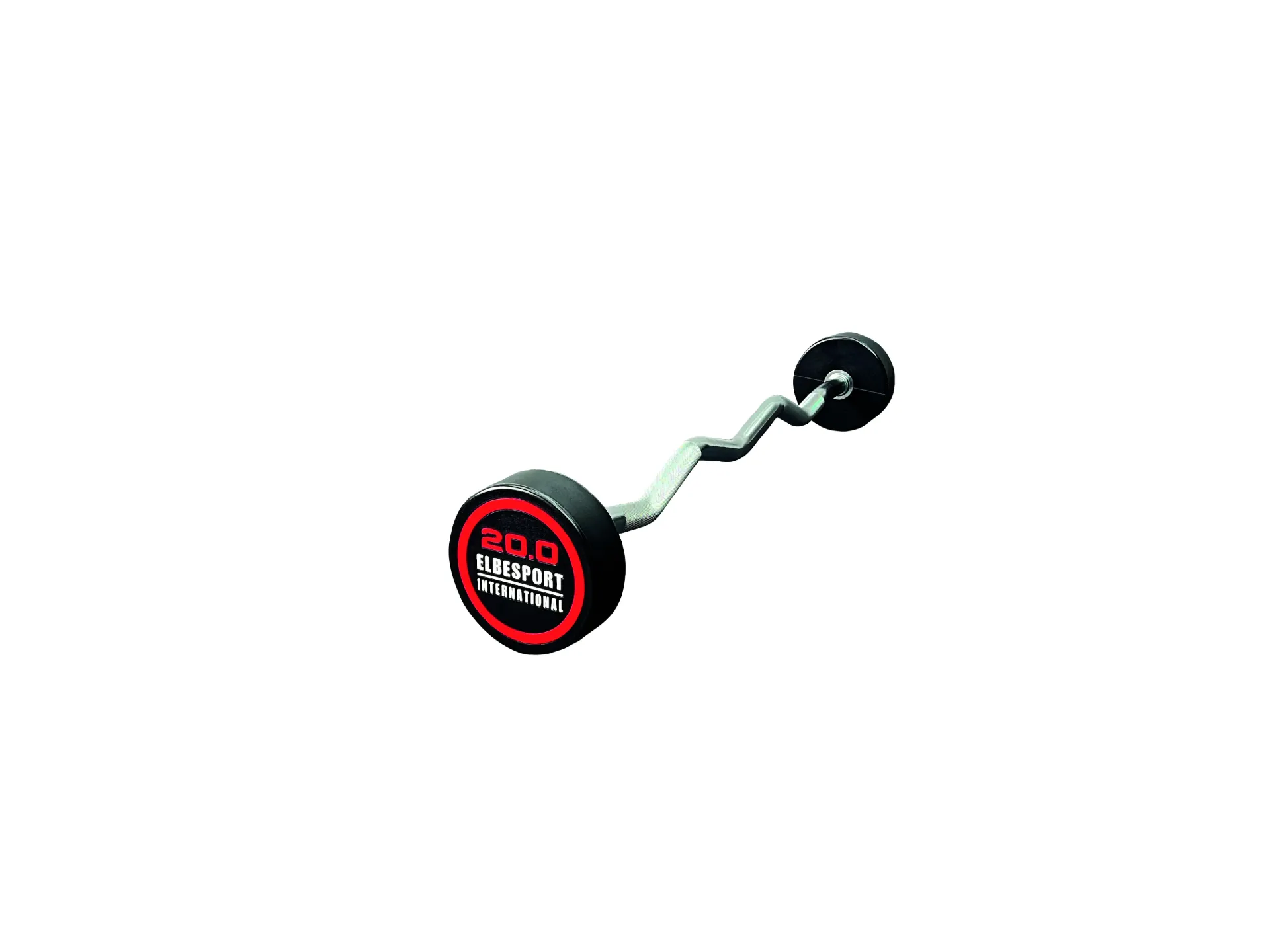 ELBESPORT Langhantel TPU gebogen